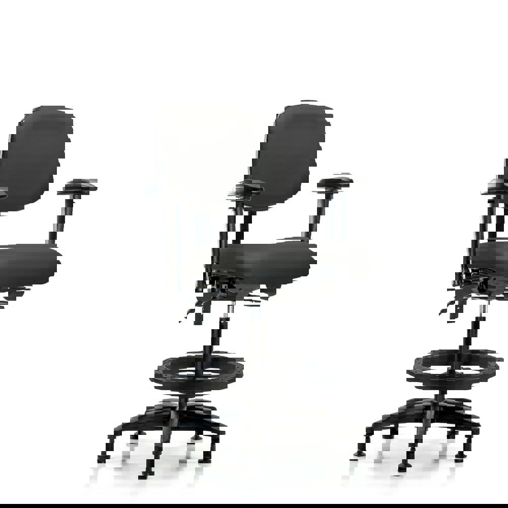 Task Chair: Vinyl, Charcoal