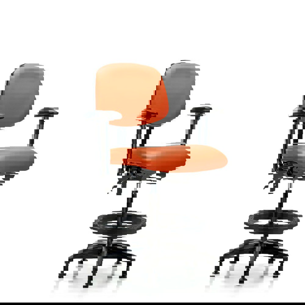 Task Chair: Vinyl, Orange Kist