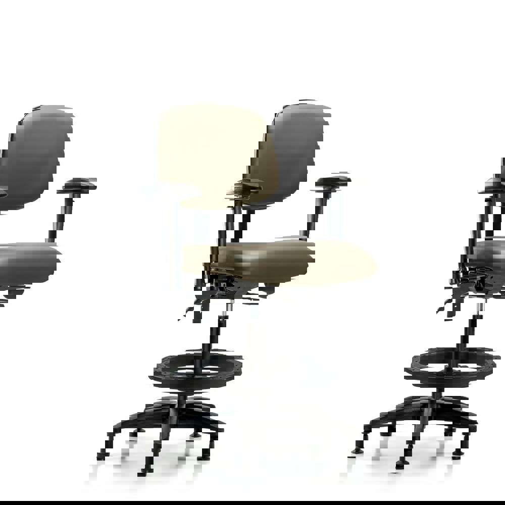 Task Chair: Vinyl, Taupe