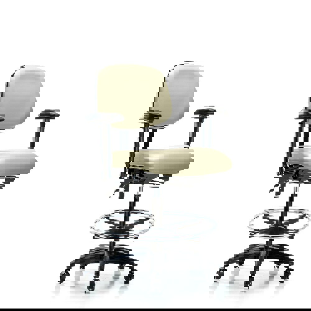 Task Chair: Vinyl, Adobe White