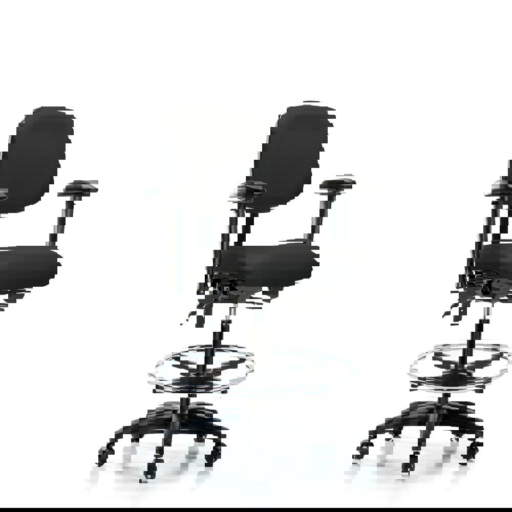 Task Chair: Vinyl, Black