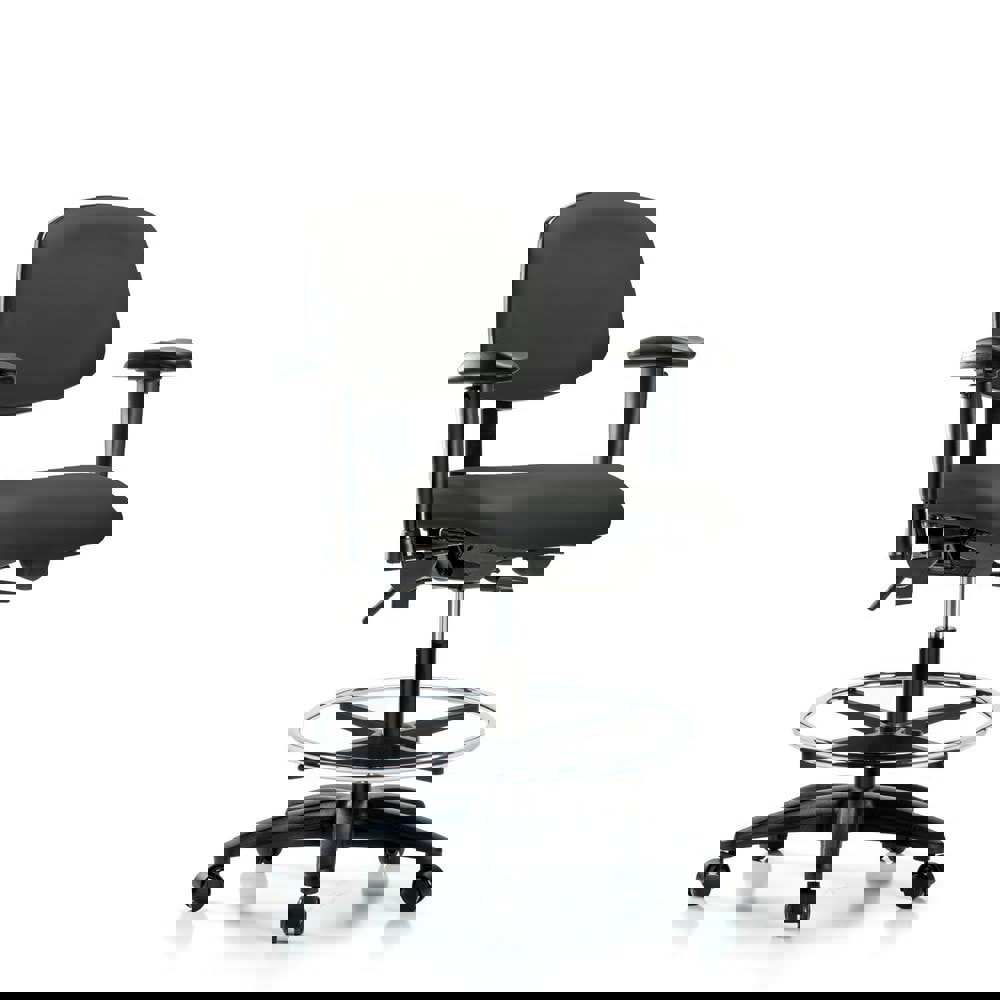 Task Chair: Vinyl, Charcoal