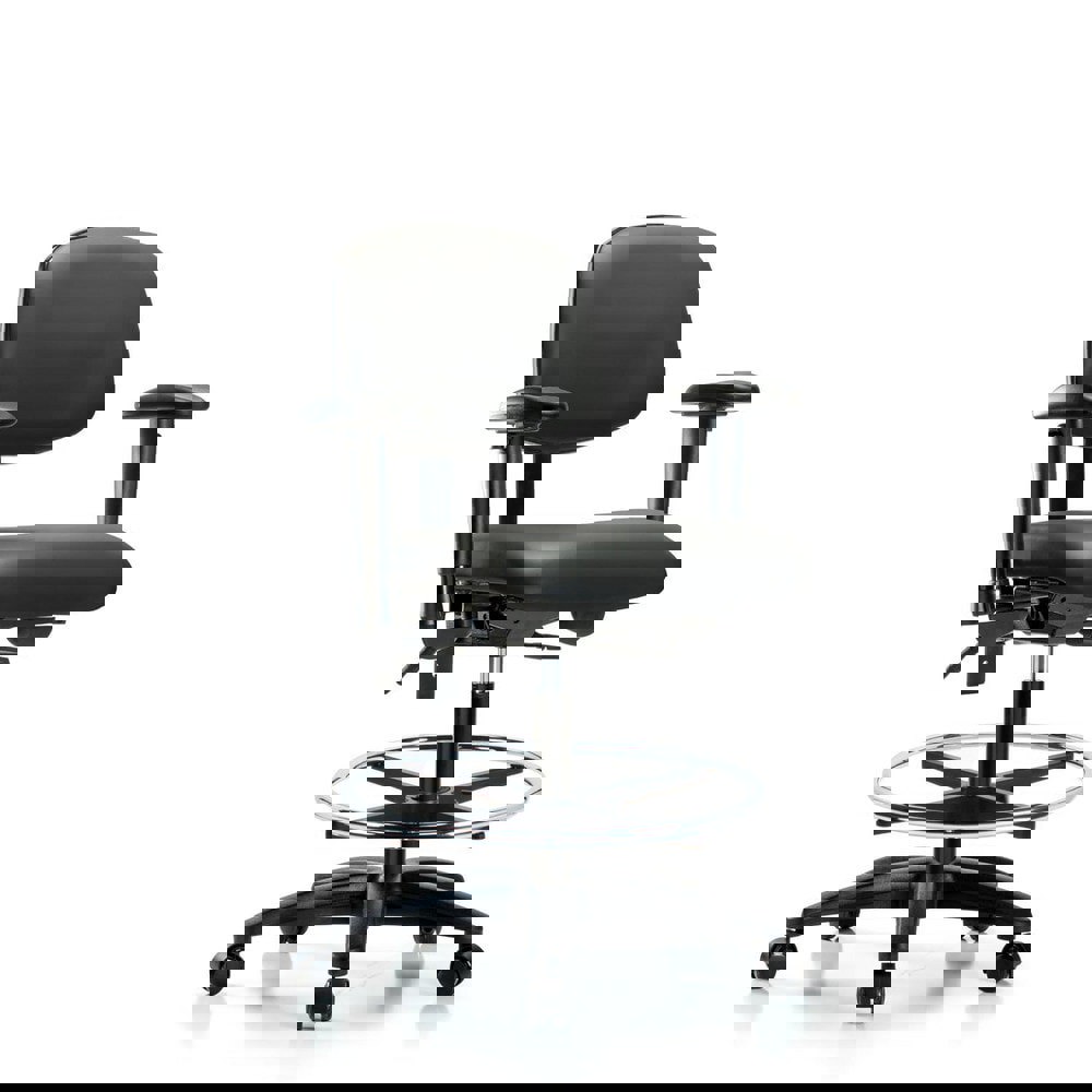 Task Chair: Vinyl, Carbon