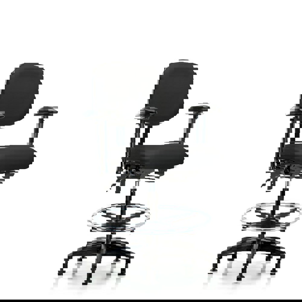 Task Chair: Vinyl, Black