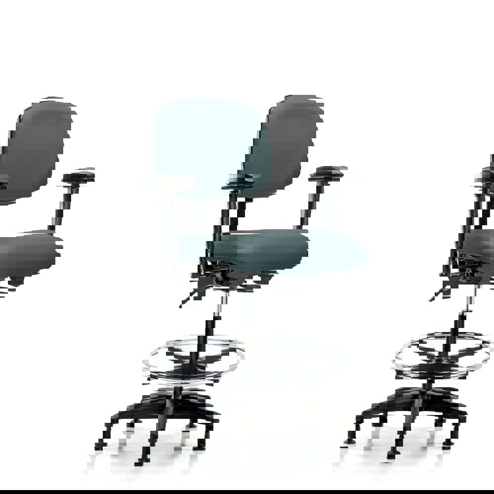 Task Chair: Vinyl, Colonial Blue