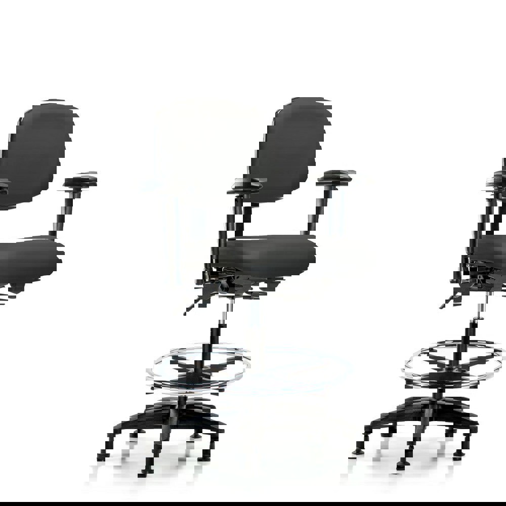 Task Chair: Vinyl, Charcoal