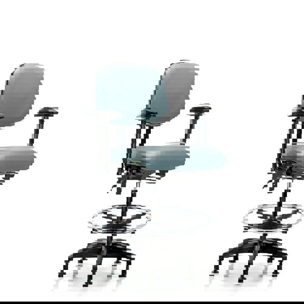 Task Chair: Vinyl, Storm