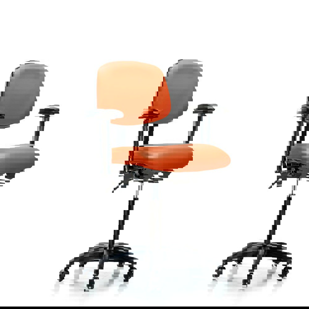 Task Chair: Vinyl, Orange Kist