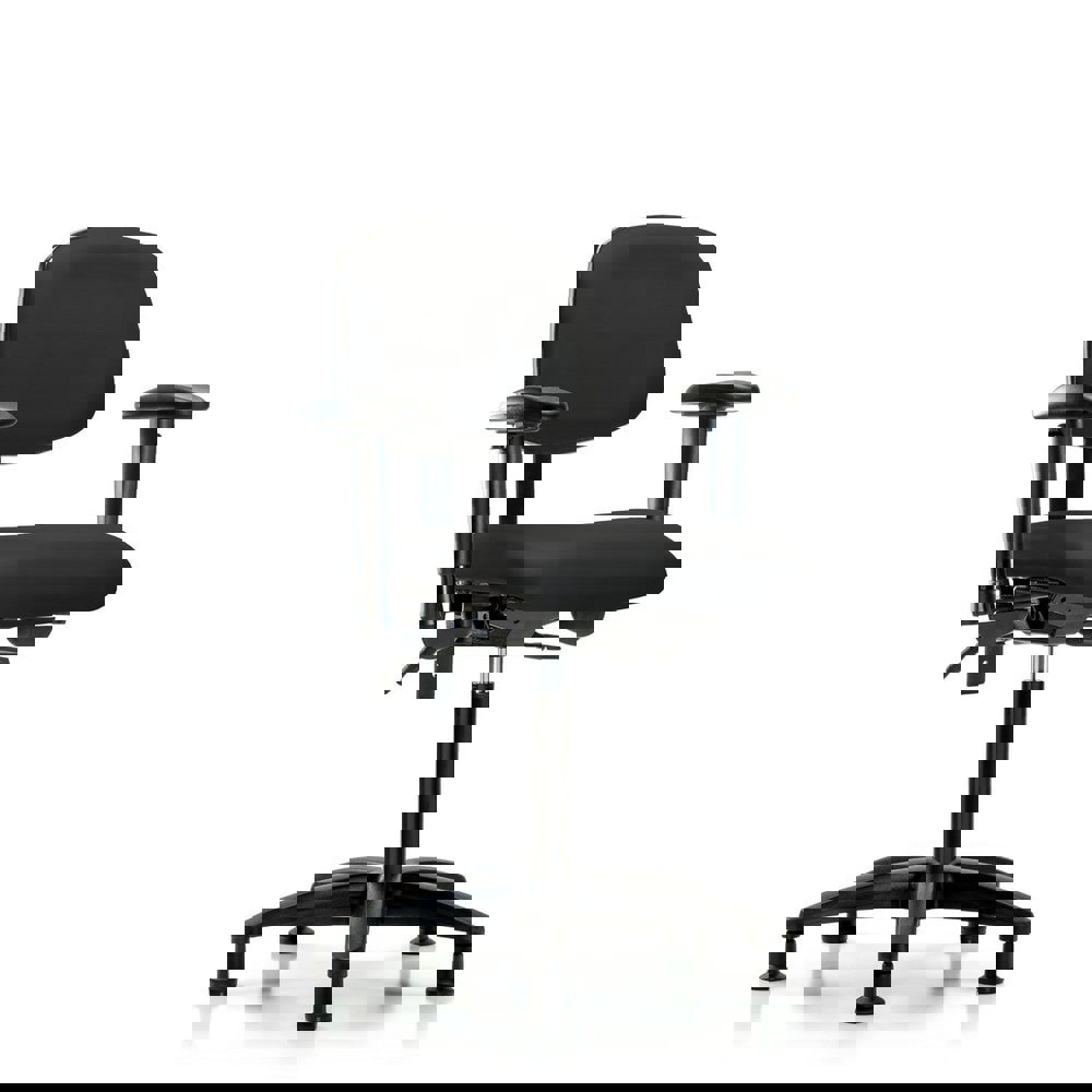 Task Chair: Vinyl, Black