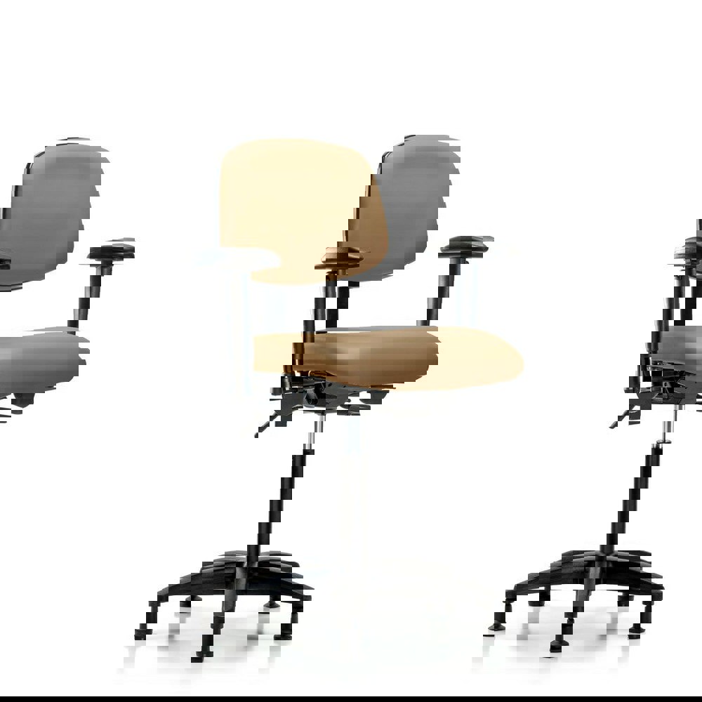 Task Chair: Vinyl, Taupe