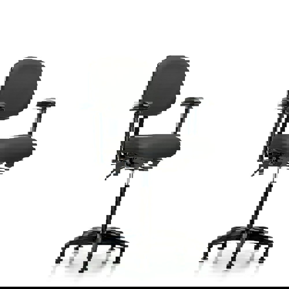 Task Chair: Vinyl, Charcoal