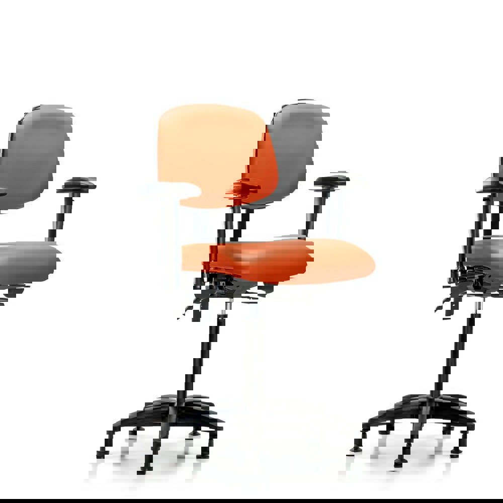 Task Chair: Vinyl, Orange Kist