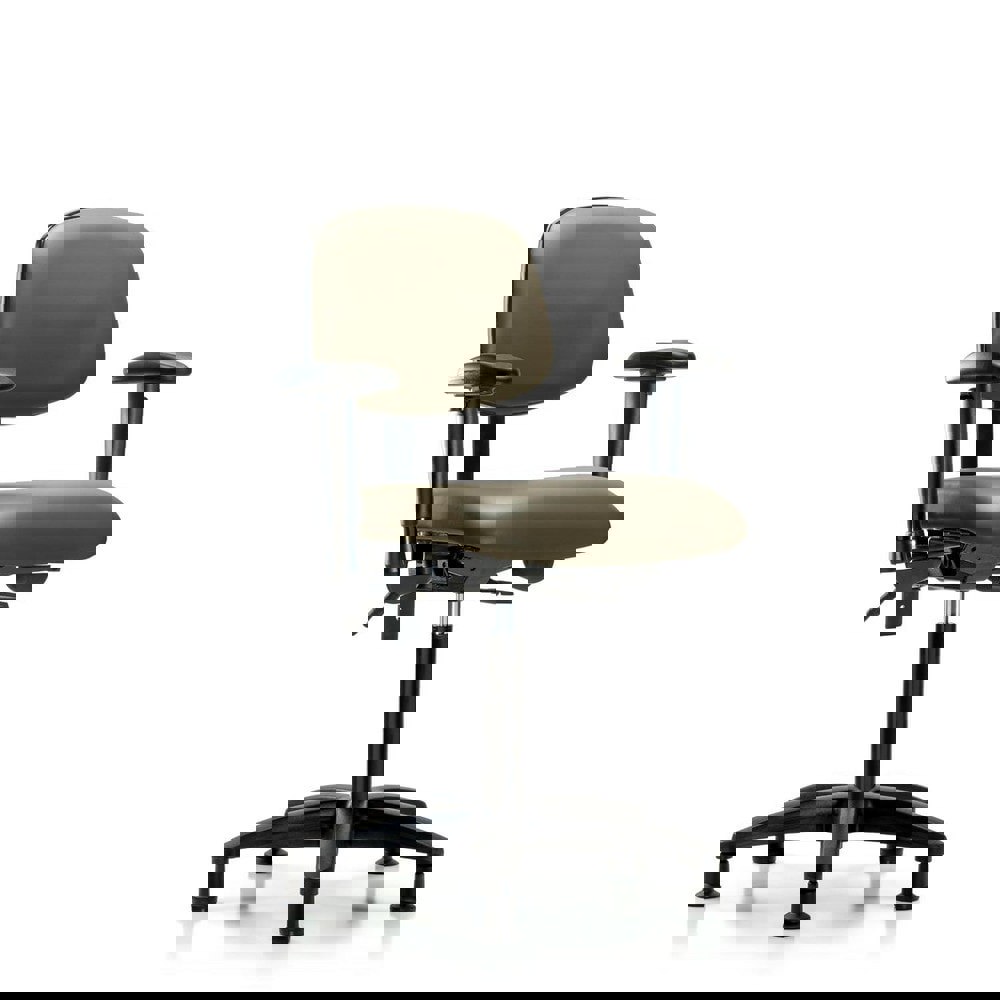 Task Chair: Vinyl, Taupe