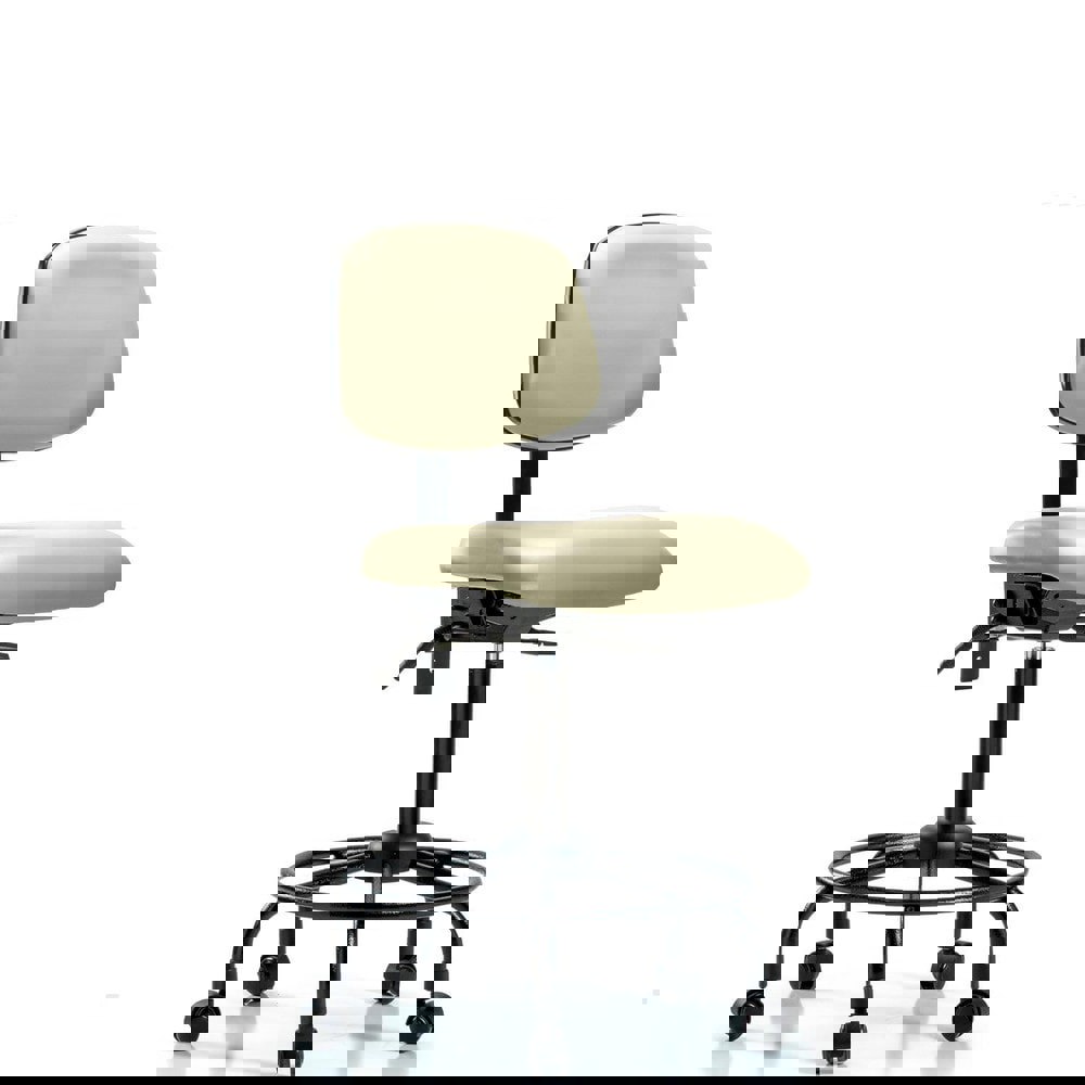 Task Chair: Vinyl, Adobe White