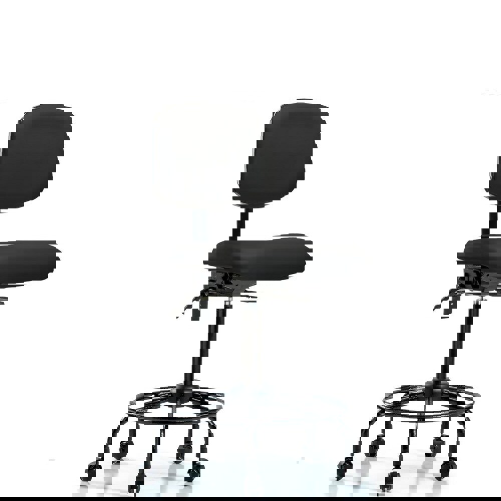 Task Chair: Vinyl, Black