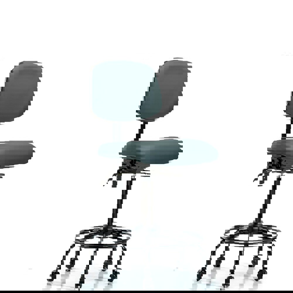 Task Chair: Vinyl, Colonial Blue