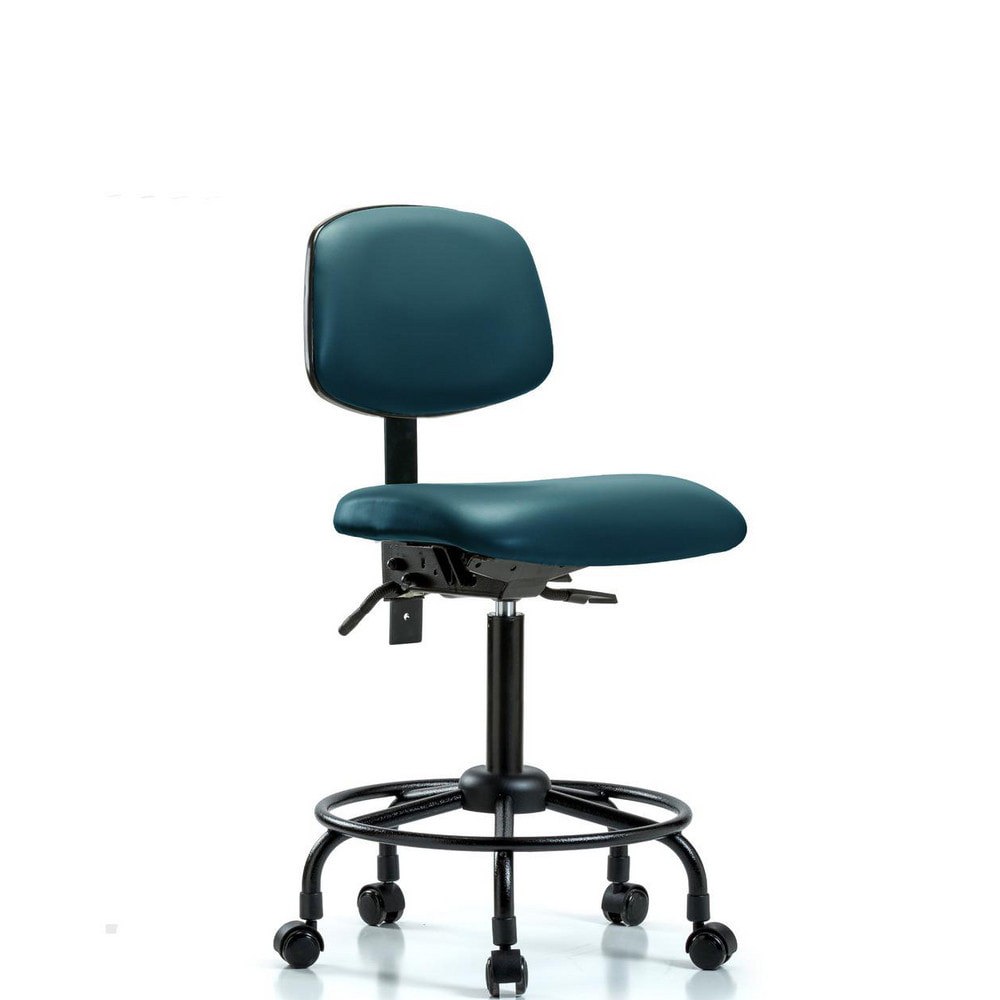 Task Chair: Vinyl, Marine Blue