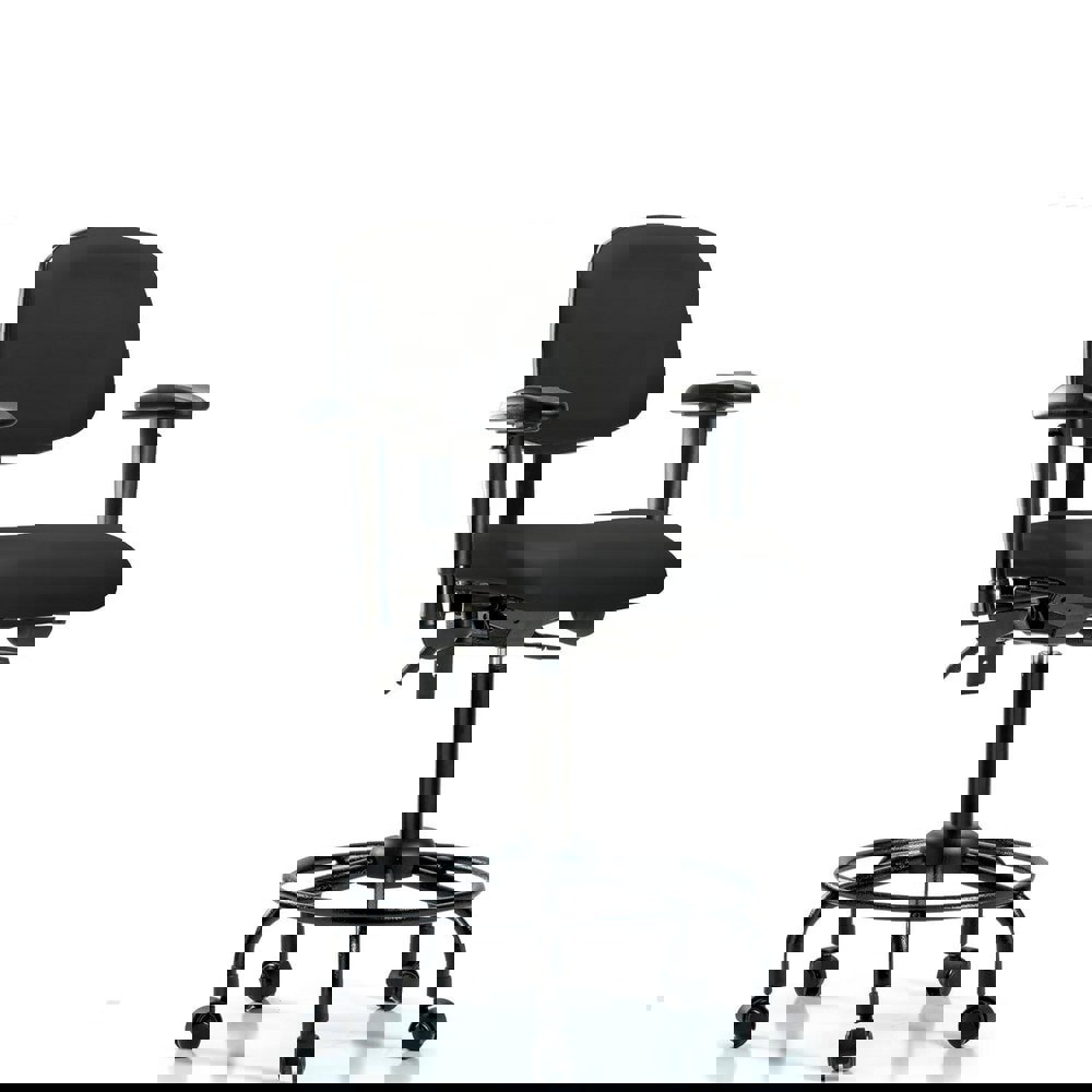 Task Chair: Vinyl, Black