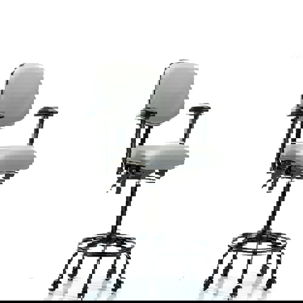 Task Chair: Vinyl, Dove