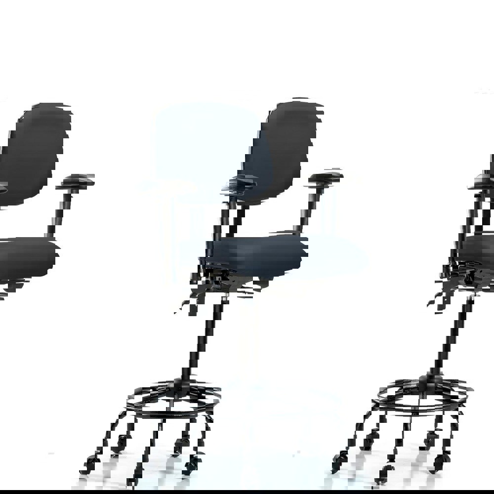 Task Chair: Vinyl, Imperial Blue