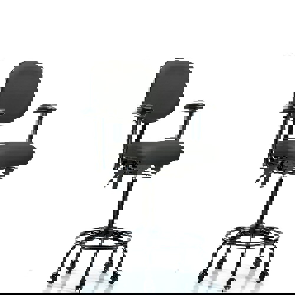 Task Chair: Vinyl, Charcoal