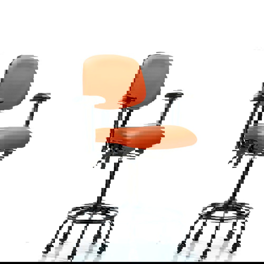 Task Chair: Vinyl, Orange Kist