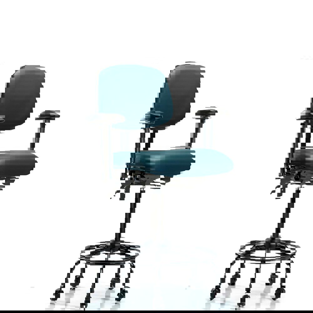 Task Chair: Vinyl, Marine Blue