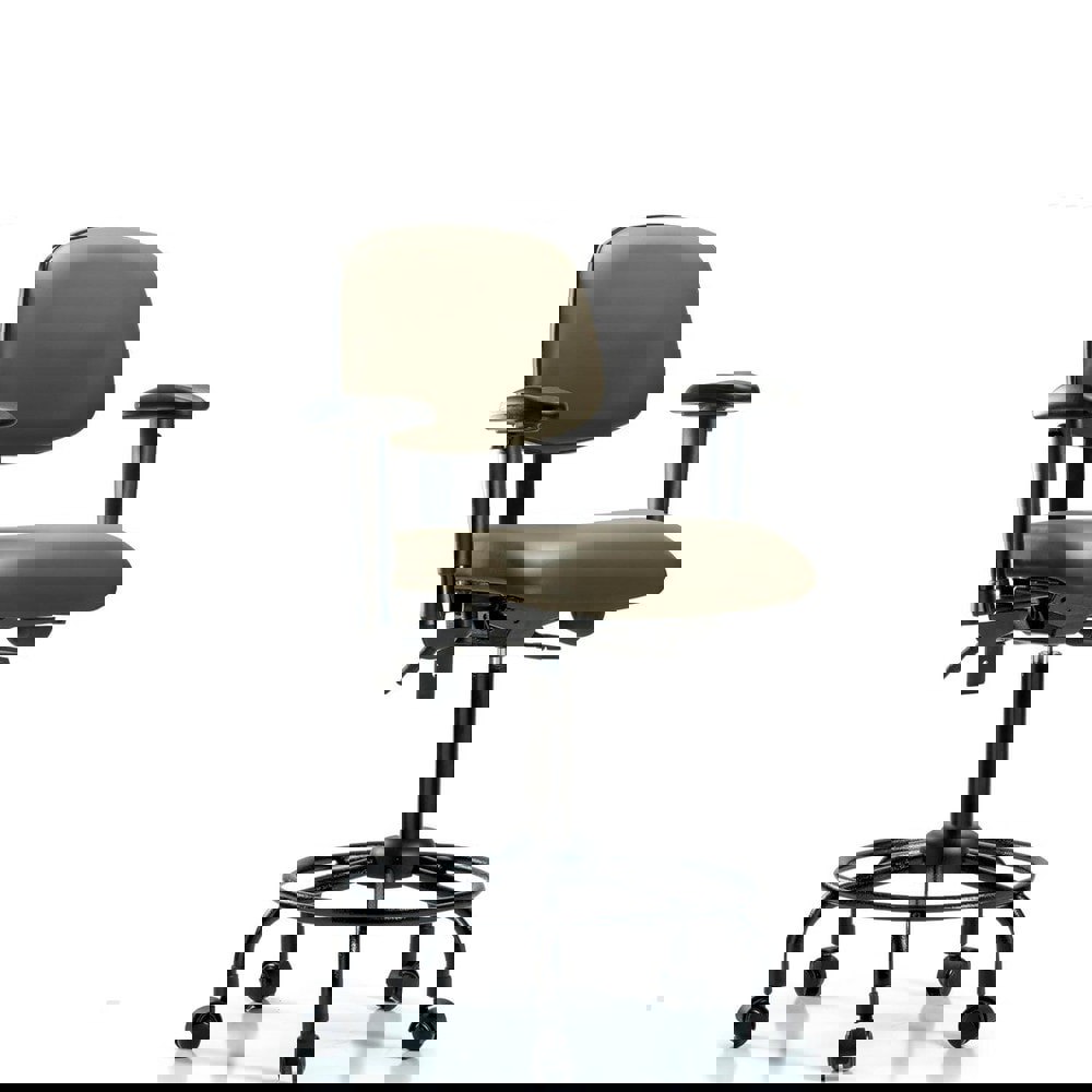 Task Chair: Vinyl, Taupe