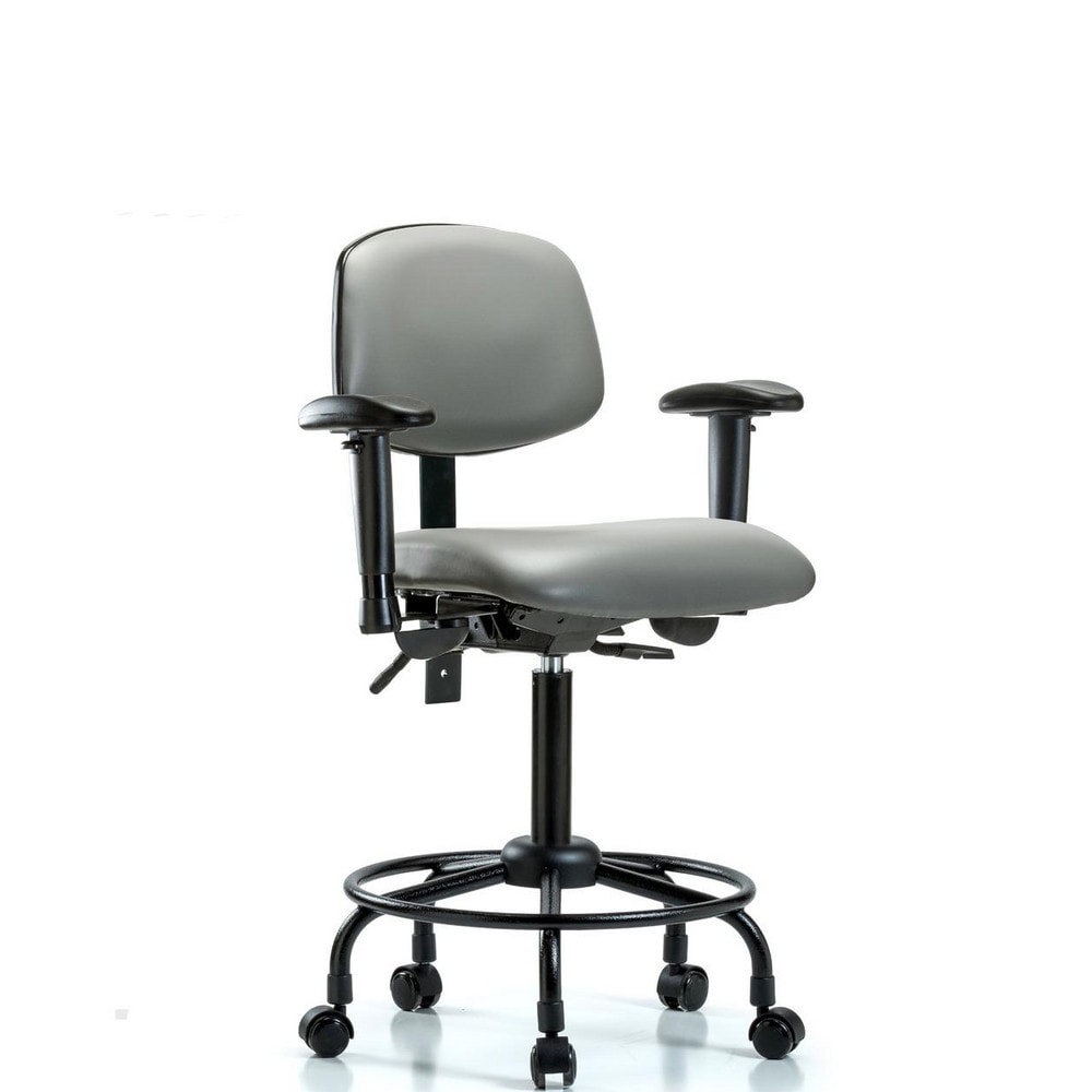 Task Chair: Vinyl, Sterling