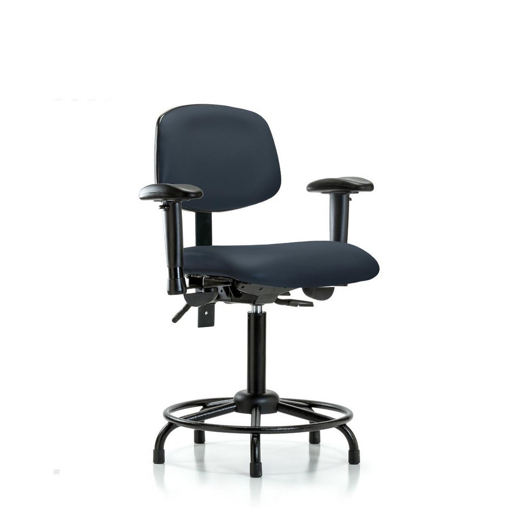 Task Chair: Vinyl, Imperial Blue