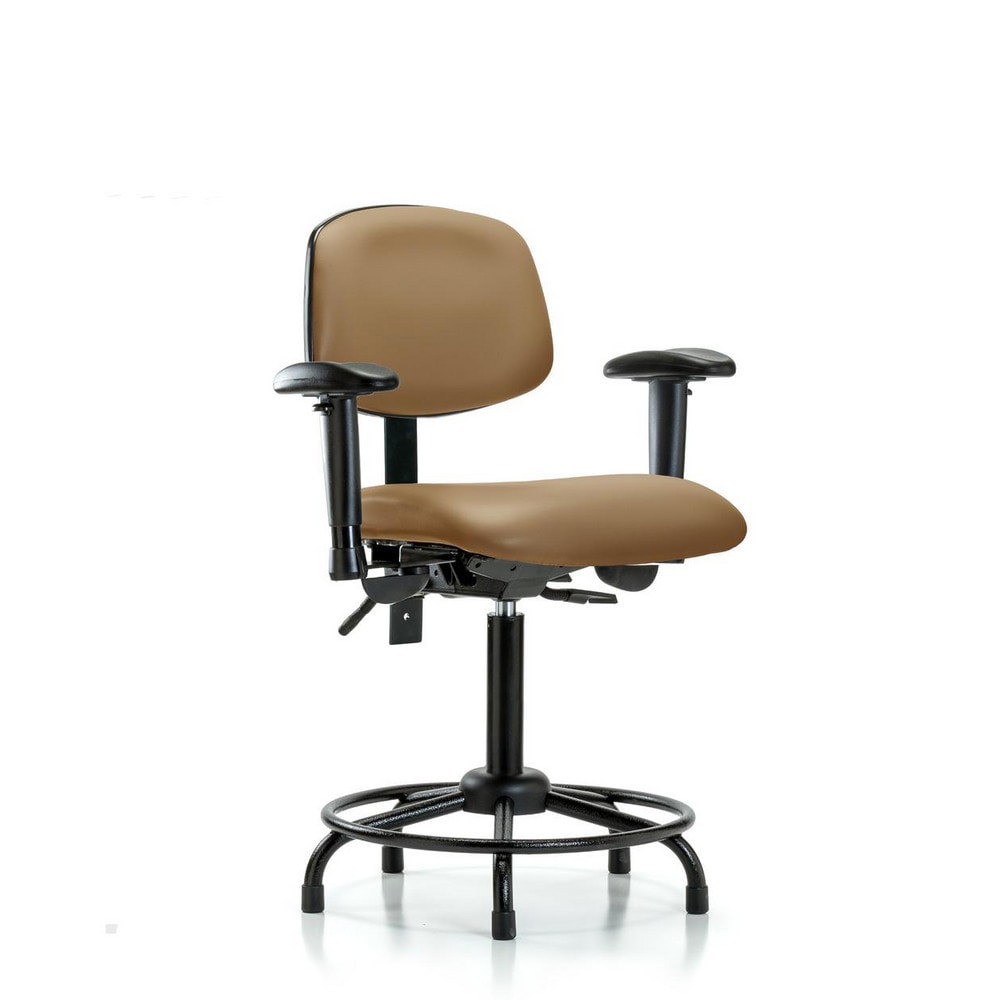 Task Chair: Vinyl, Taupe