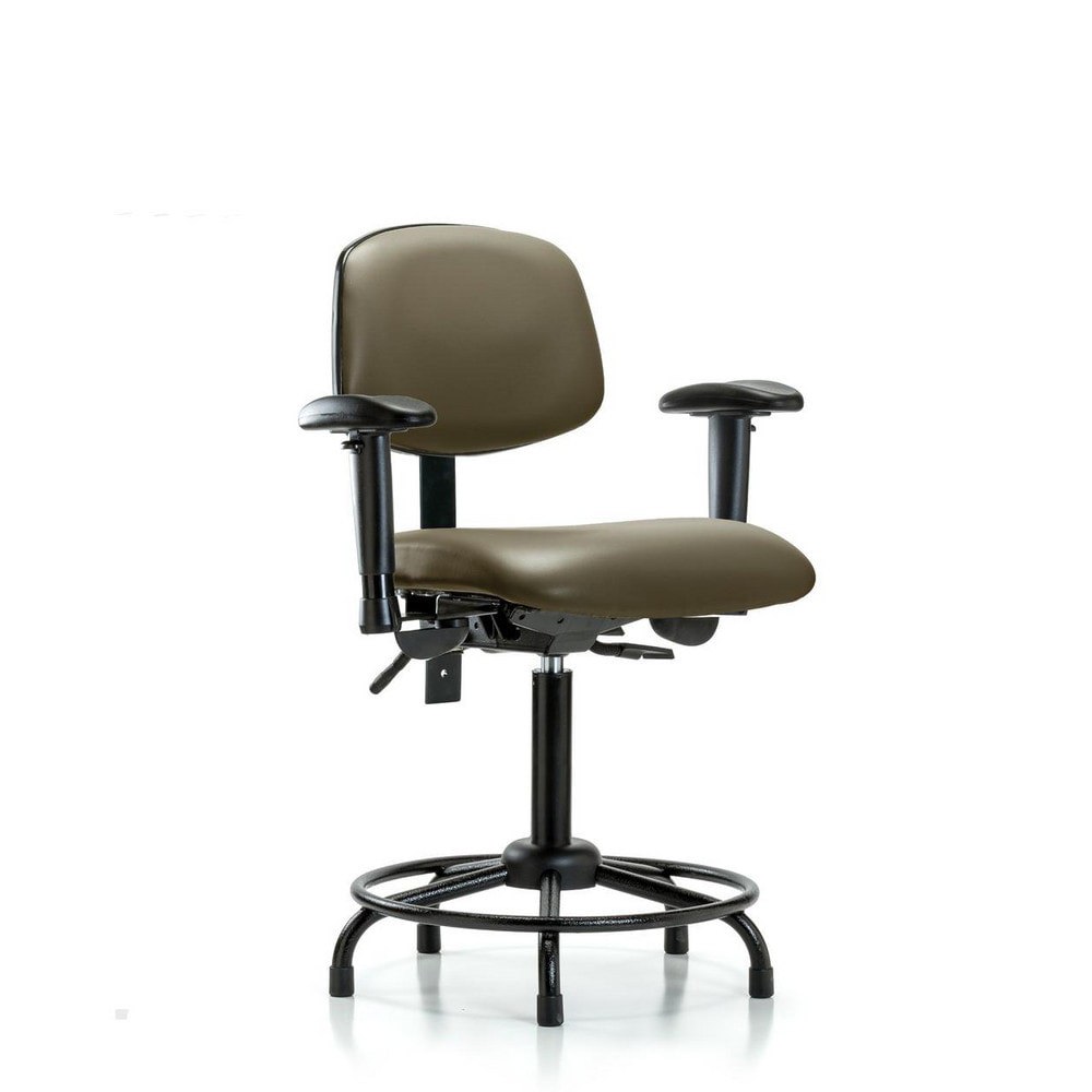 Task Chair: Vinyl, Taupe