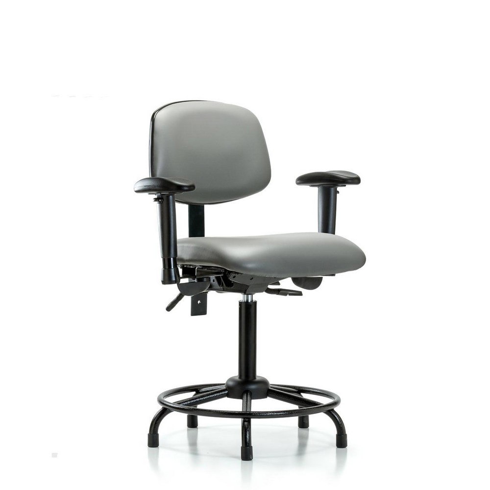 Task Chair: Vinyl, Sterling