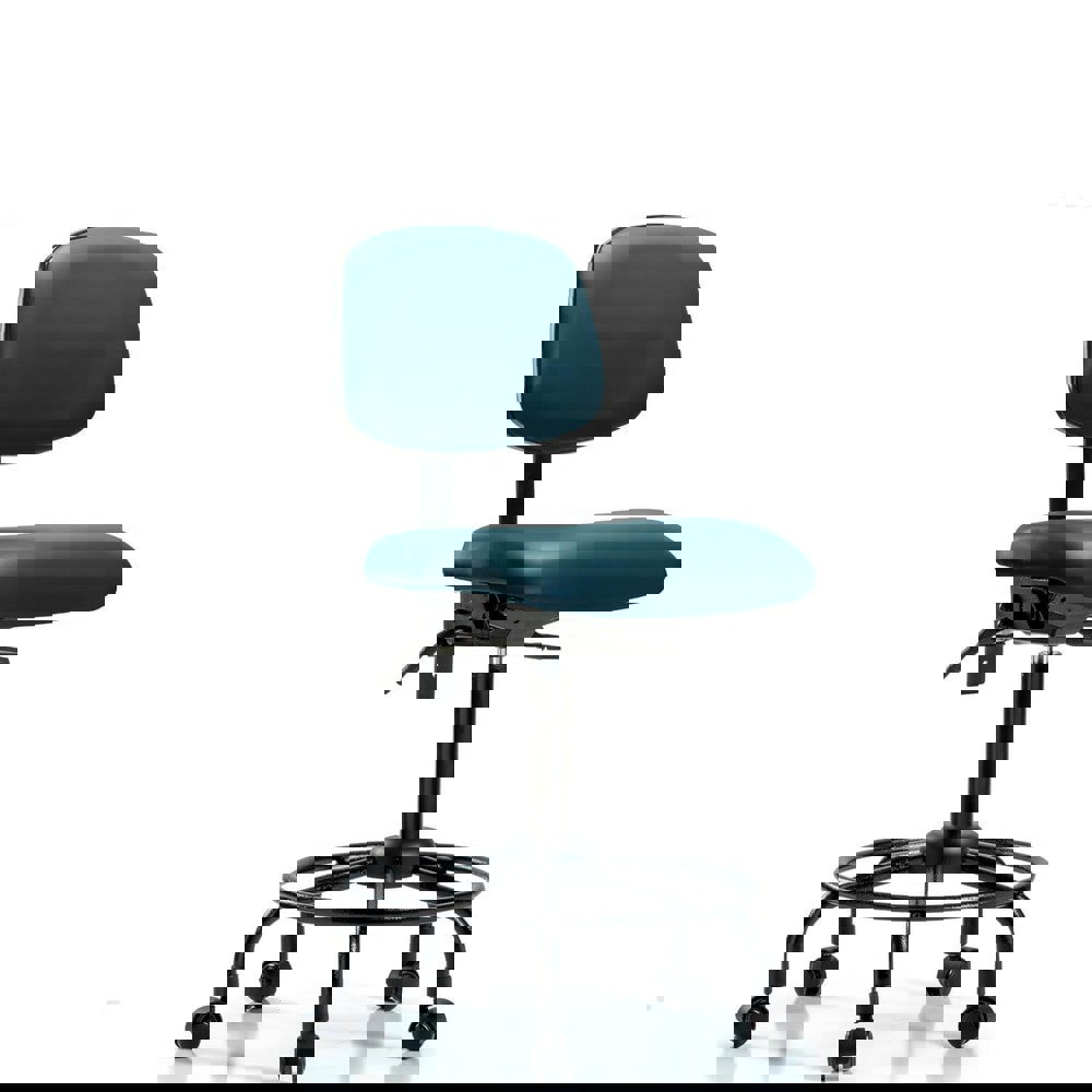 Task Chair: Vinyl, Marine Blue