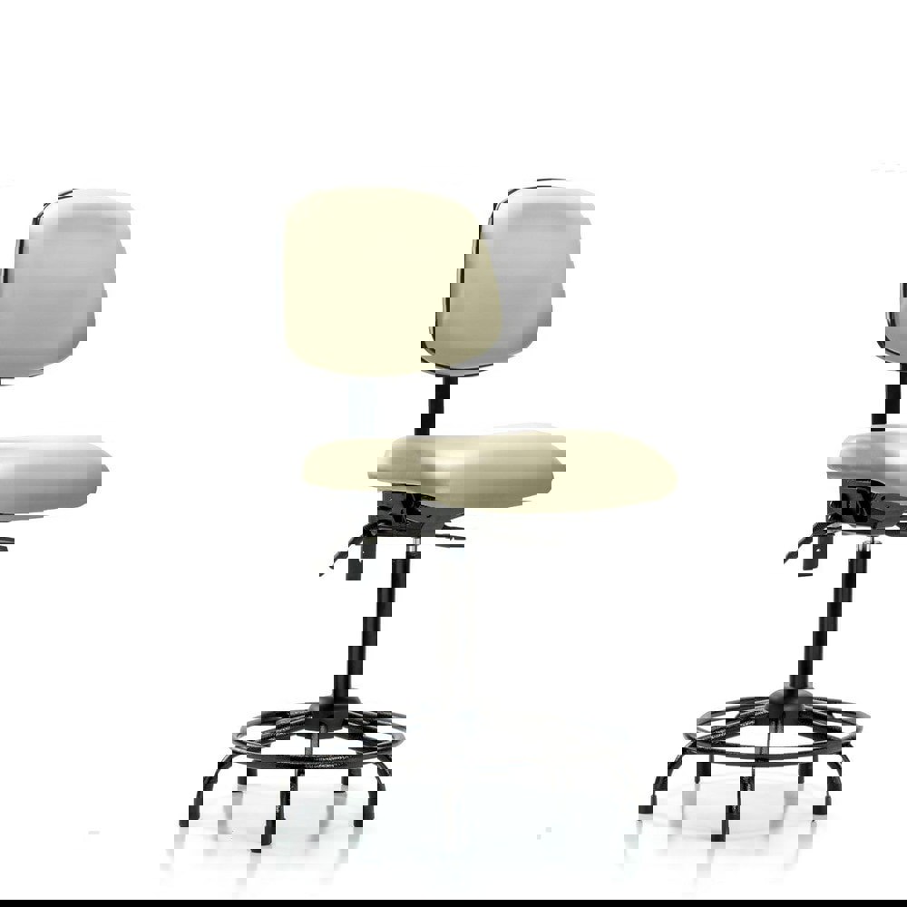 Task Chair: Vinyl, Adobe White