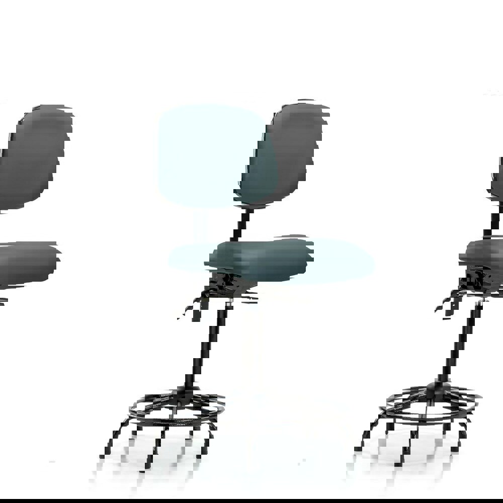 Task Chair: Vinyl, Colonial Blue