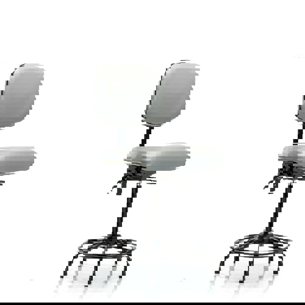 Task Chair: Vinyl, Dove