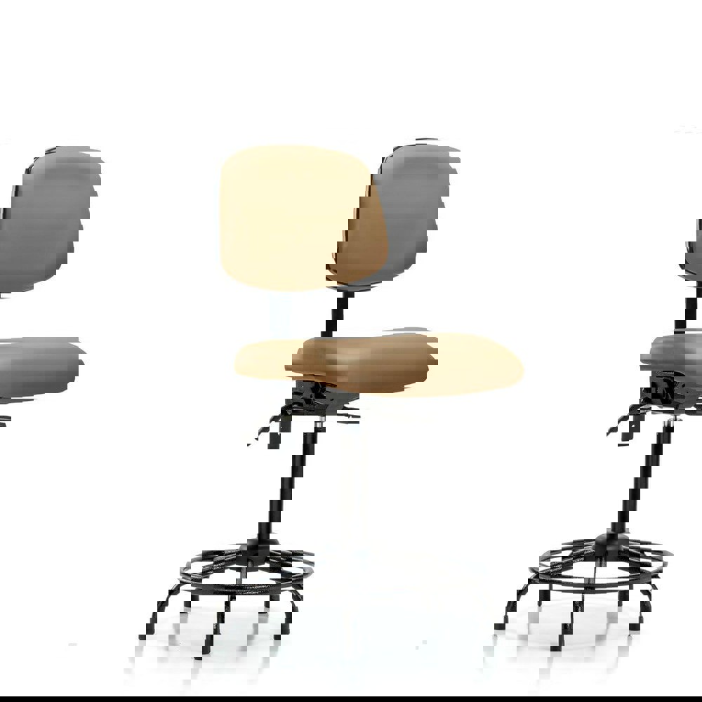 Task Chair: Vinyl, Taupe