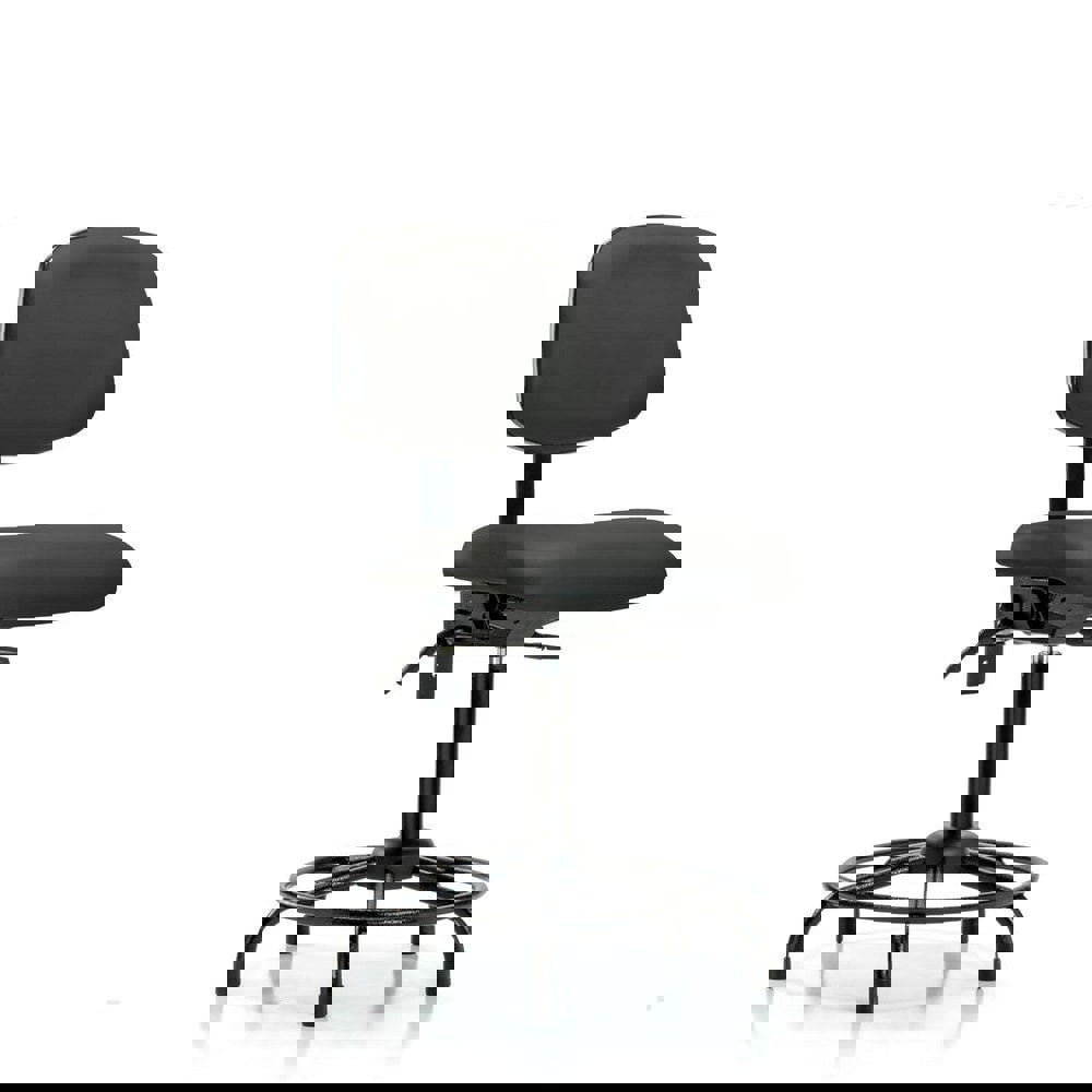 Task Chair: Vinyl, Charcoal