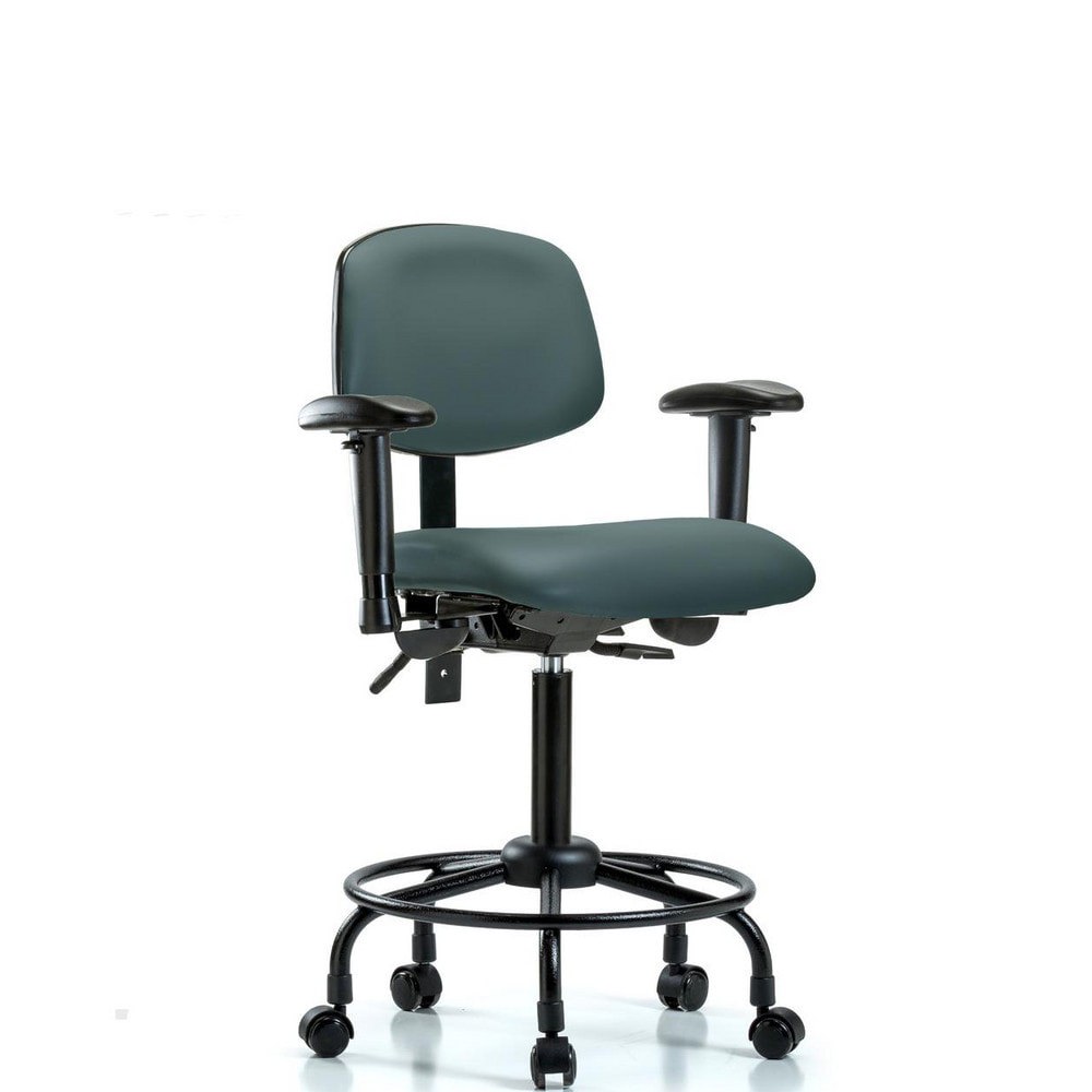 Task Chair: Vinyl, Colonial Blue