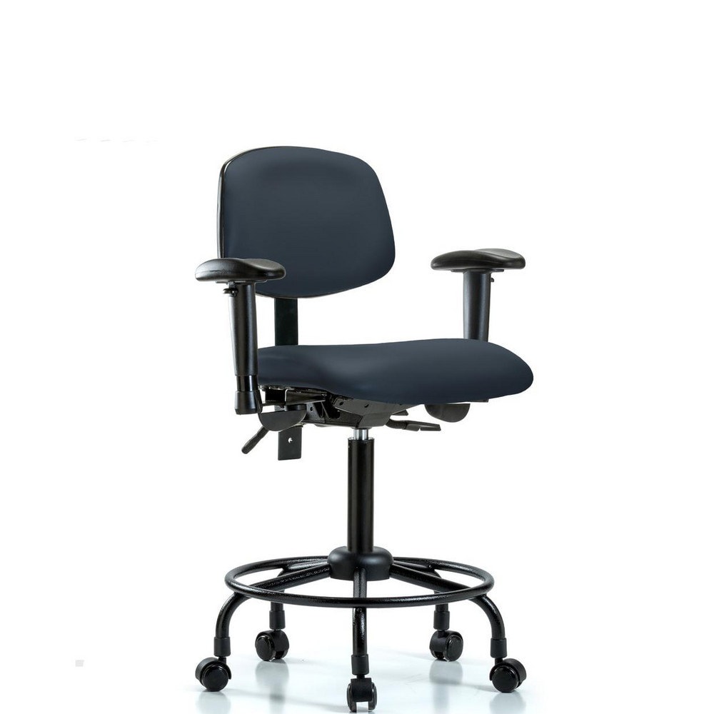 Task Chair: Vinyl, Imperial Blue