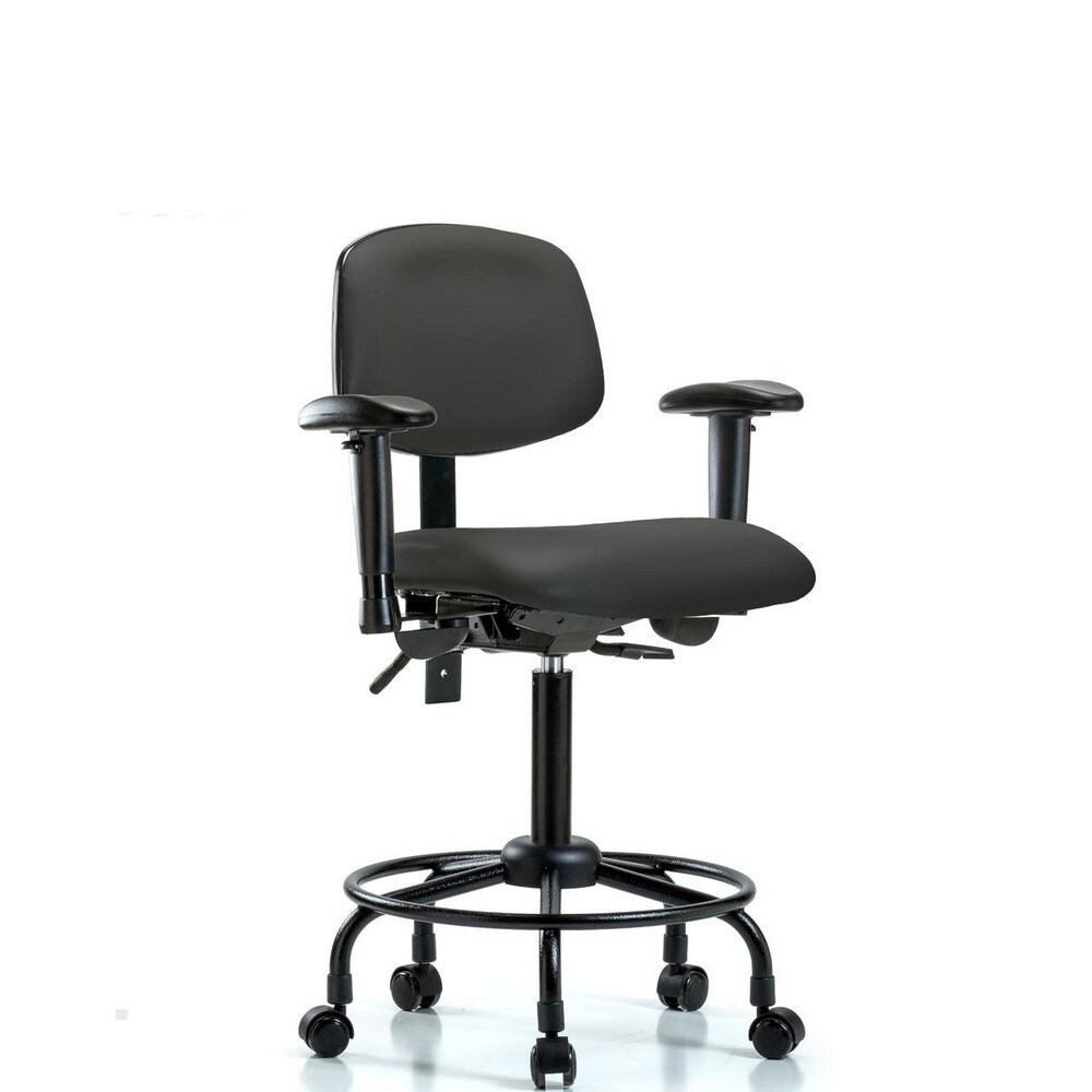 Task Chair: Vinyl, Charcoal