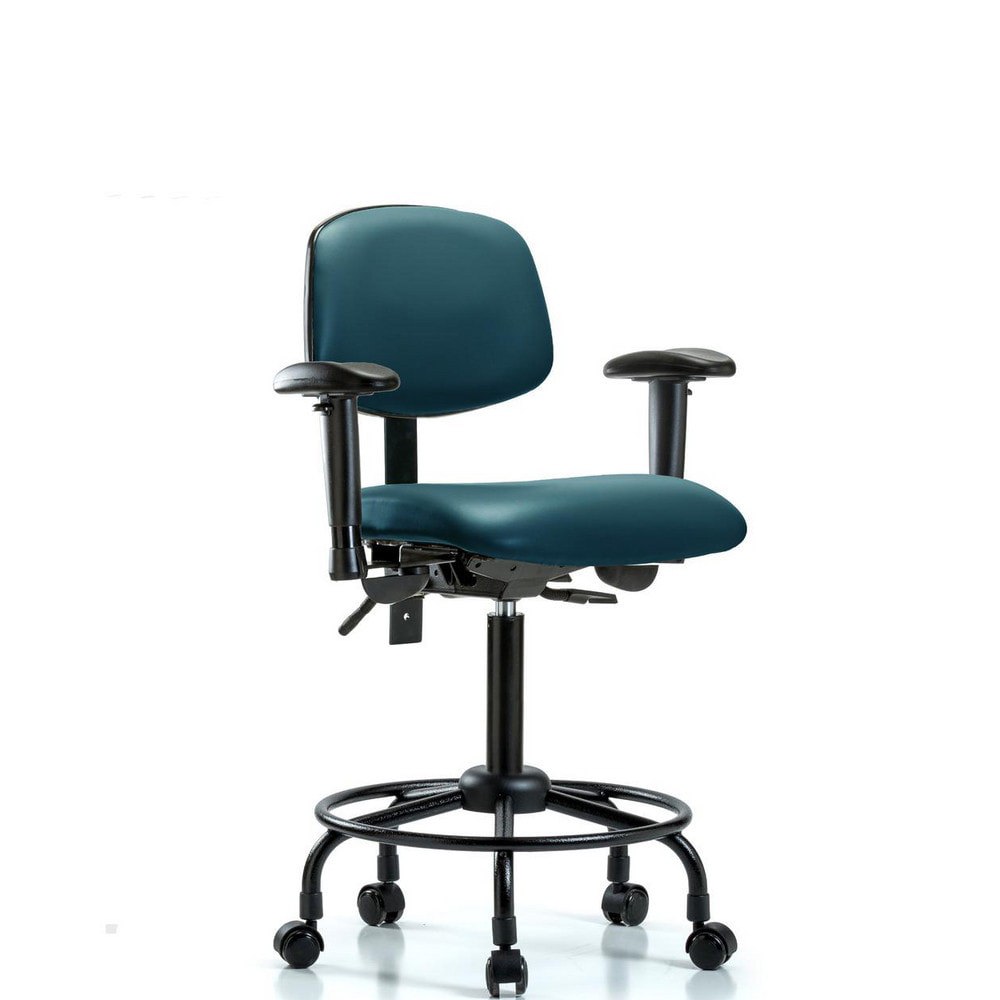 Task Chair: Vinyl, Marine Blue
