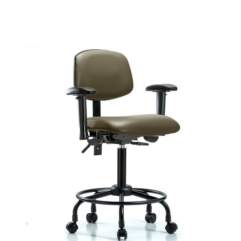 Task Chair: Vinyl, Taupe