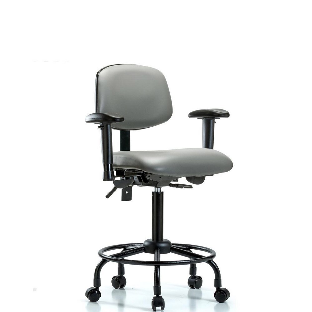 Task Chair: Vinyl, Sterling