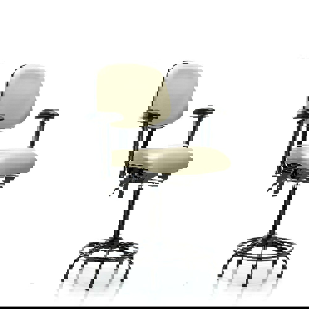 Task Chair: Vinyl, Adobe White