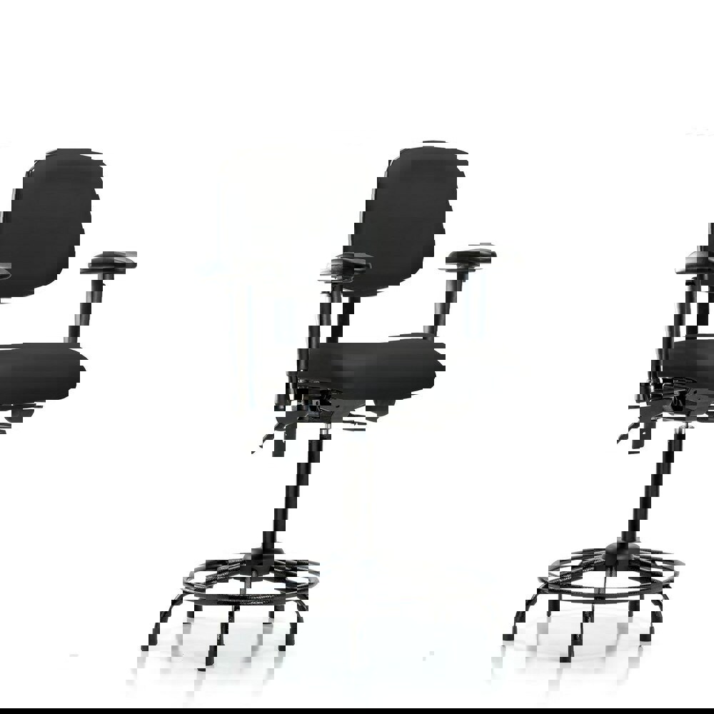 Task Chair: Vinyl, Black