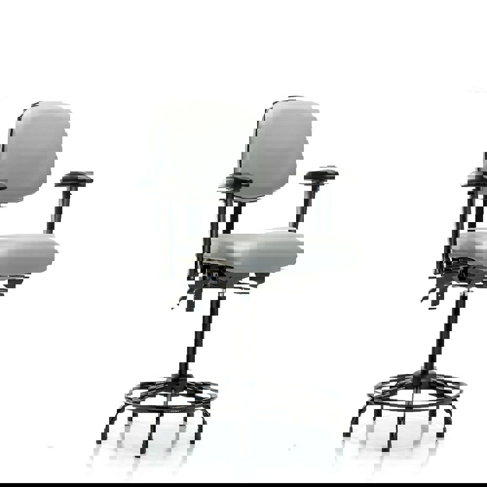 Task Chair: Vinyl, Dove