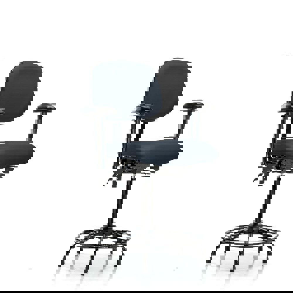 Task Chair: Vinyl, Imperial Blue