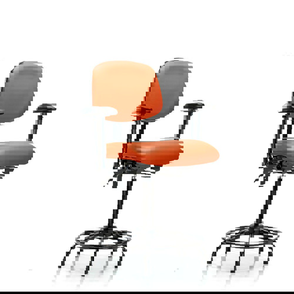 Task Chair: Vinyl, Orange Kist